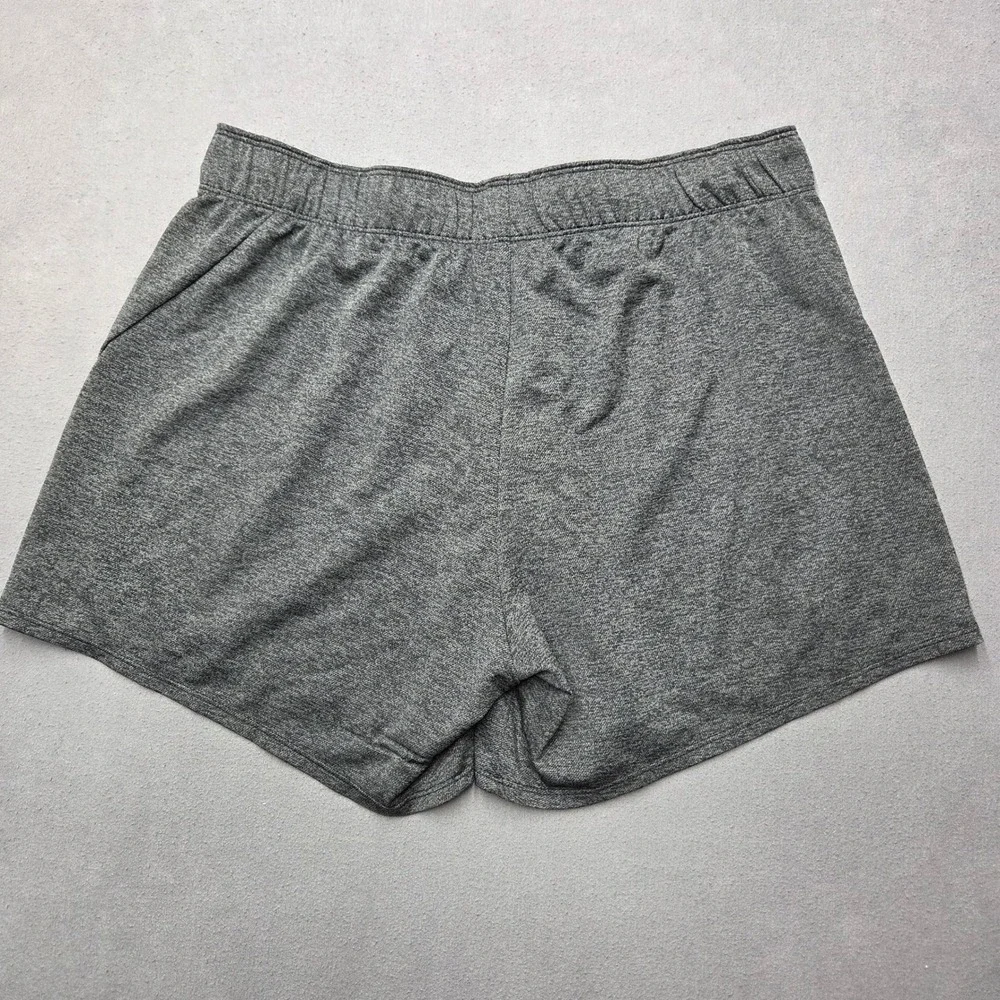 Nike Dri-FIT Womens Training Shorts Charcoal Heather Grey Size Large